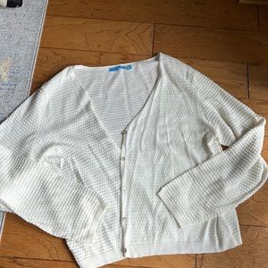 White cardigan